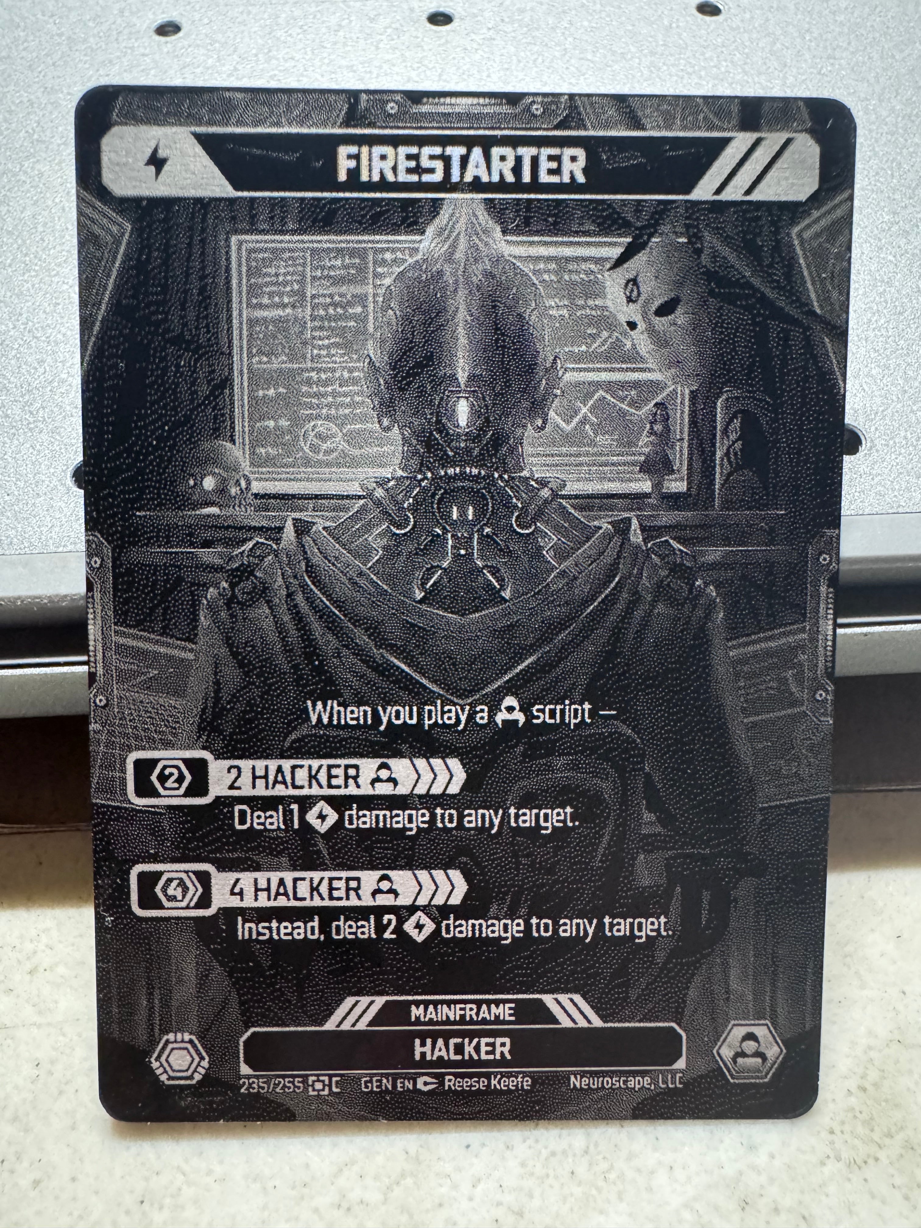 Promo Full Art Metal Mainframe - Neuroscape TCG