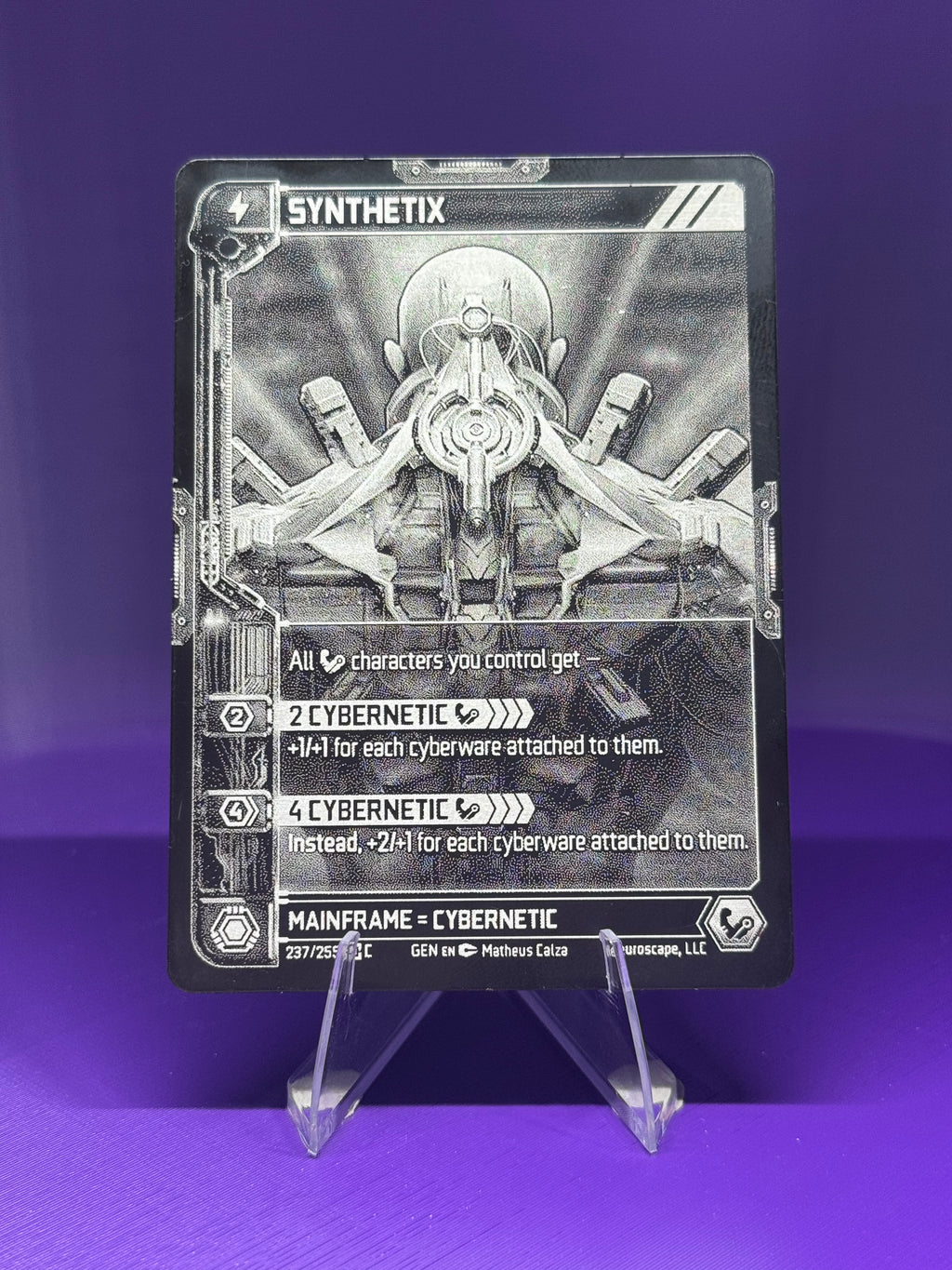 Metal Mainframe (Single-Sided) - Neuroscape TCG